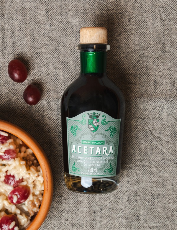 Risotto all'uva con Aceto Balsamico di Modena IGP Biologico NeroModena - Acetara