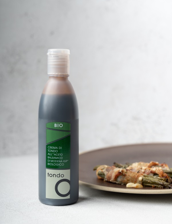 Fagiolini con pancetta croccante e Crema all'Aceto Balsamico di Modena IGP Biologico NeroModena - Tondo